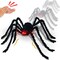 5.3 Ft Gaint Halloween Spider Decorations Black Hairy Crawling Spide with Red Lighted Eyes,Hissing Sound Sensor Halloween Animatronics Decorations Scary Spider for Party Haunted House Outdoor Indoor